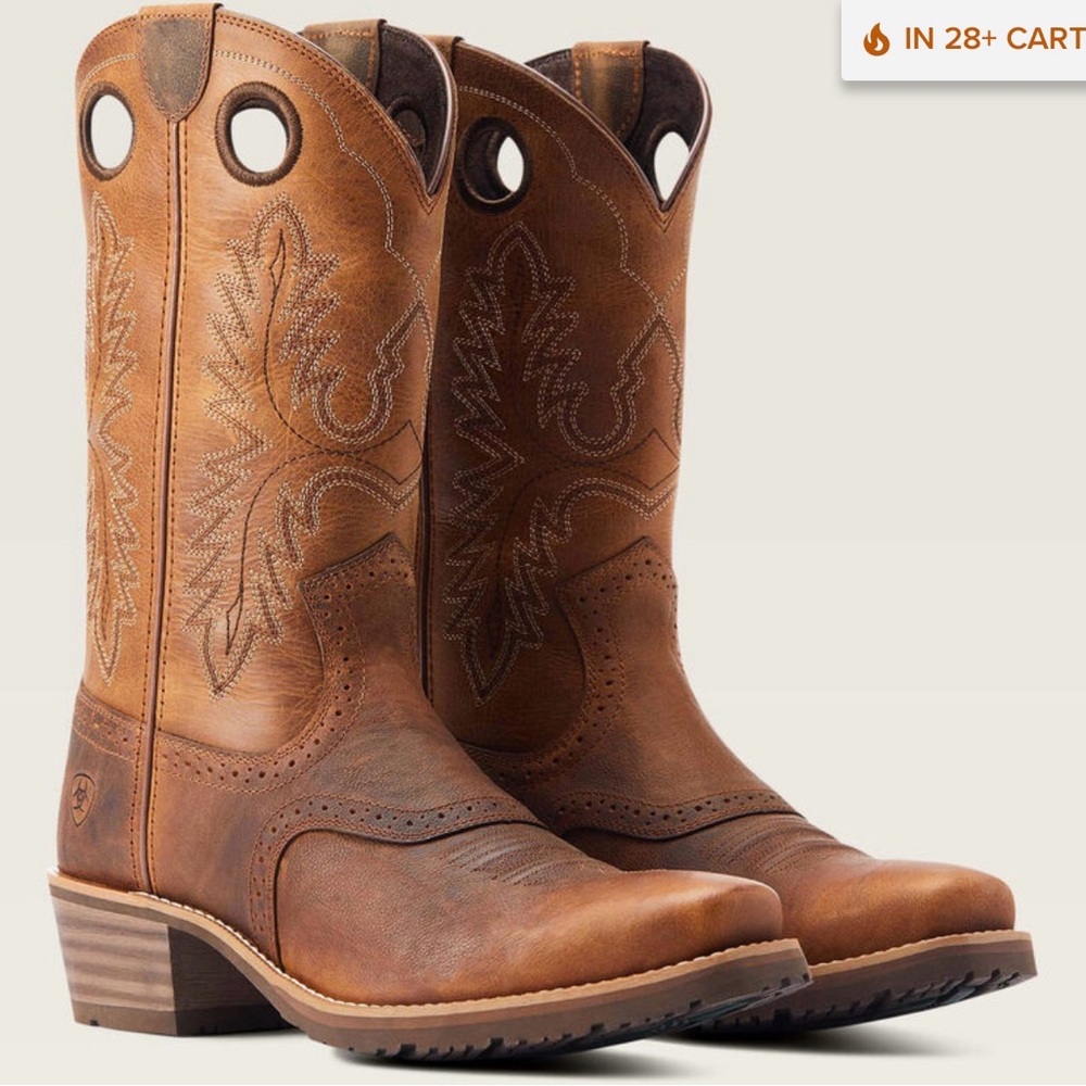 Ariat Hybrid Roughstock Square Toe Boots